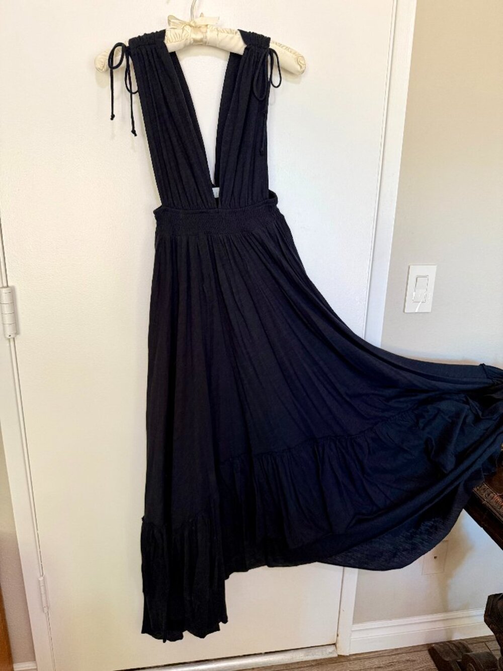FP Long Black Beach Dress